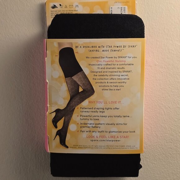 NWT Spanx Star Power Center Stage Shaping Tights - Nouveau (C) - Picture 5 of 6